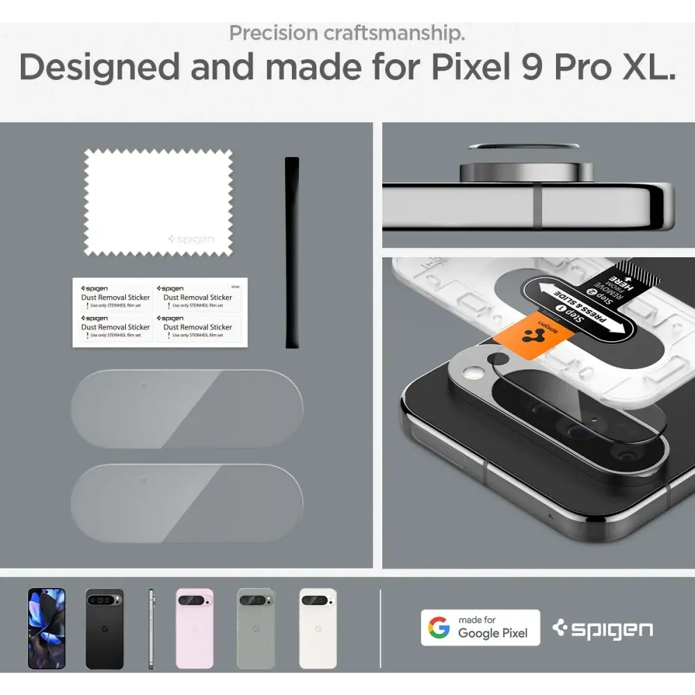 Hurtownia GSM - Spigen Temperat Camera de sticlă Optik.tr ez Fit Camera Protector Google Pixel 9 Pro XL Crystal Clear [2 PACK] - SPN3512 - {ean13} - Hurt