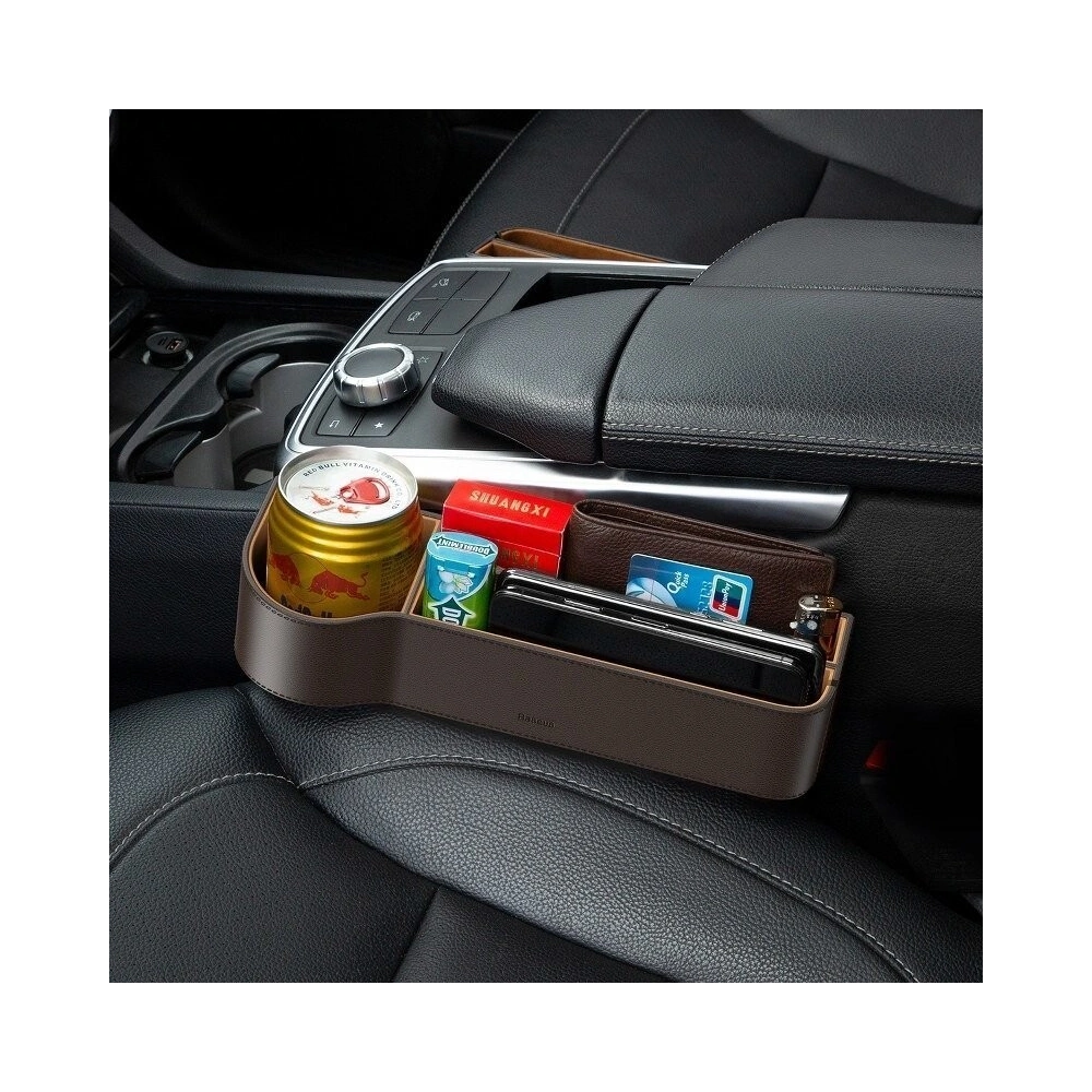 Hurtownia GSM - Organizer samochodowy Baseus Elegant Car Storage Box, skórzany (brązowy) - BSU842BR - {ean13} - Hurt