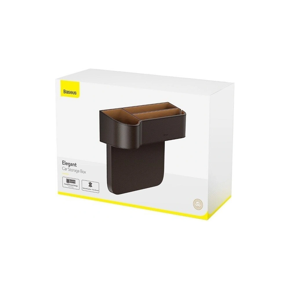 Hurtownia GSM - Organizer samochodowy Baseus Elegant Car Storage Box, skórzany (brązowy) - BSU842BR - {ean13} - Hurt