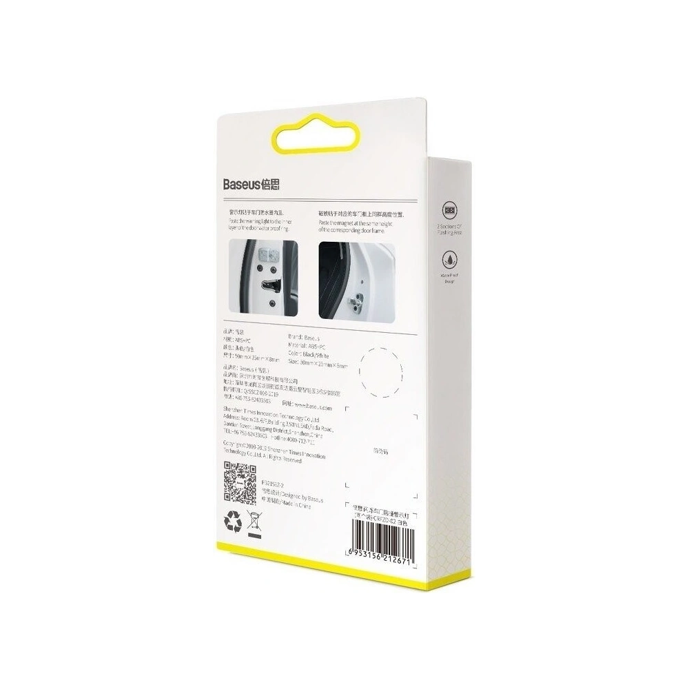 Hurtownia GSM - Ostrzegawcza lampka samochodowa Baseus Door Open Warning Light do drzwi 2szt. (biała) - BSU844WHT - {ean13} - Hurt