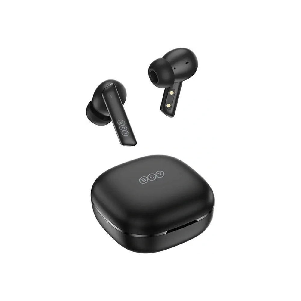 Wholesale TWS wireless dock headphones QCY HT05 ANC Bluetooth 5.2 black - QCY80 - {ean13} - Hurt