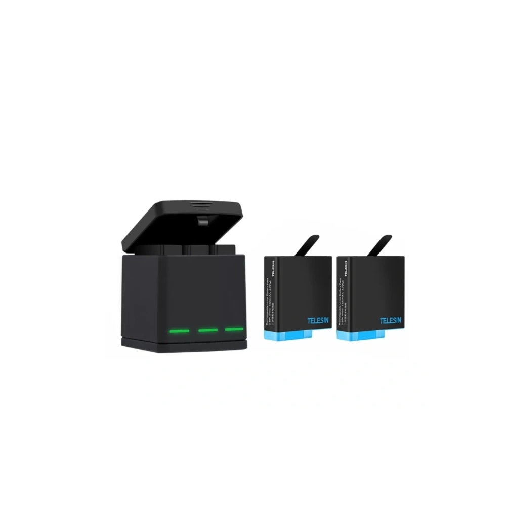 Hurtownia GSM - Háromcsatornás töltő Telesin Box GoPro Hero 8-hoz + 2 akkumulátor (GP-BNC-801) - TLS163 - {ean13} - Hurt