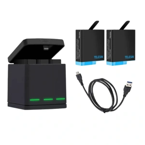 Hurtownia GSM - Háromcsatornás töltő Telesin Box GoPro Hero 8-hoz + 2 akkumulátor (GP-BNC-801) - TLS163 - {ean13} - Hurt