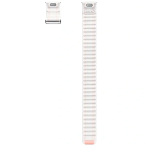 Hurtownia GSM - Pasek Samsung ET-SVL30SWEGEU Galaxy Watch7 / 6 / 5 / 4 20mm S/M Fabric Band růžovo-bílý/pink-white - SMG1175 - {ean13} - Hurt