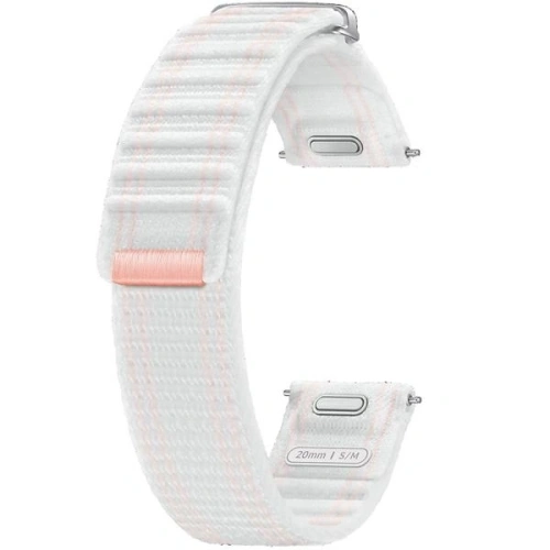 Pasek Samsung ET-SVL30SWEGEU Galaxy Watch7 / 6 / 5 / 4 20mm S/M Fabric Band różowo-biały/pink-white - Galaxy Watch7 44mm - Samsung