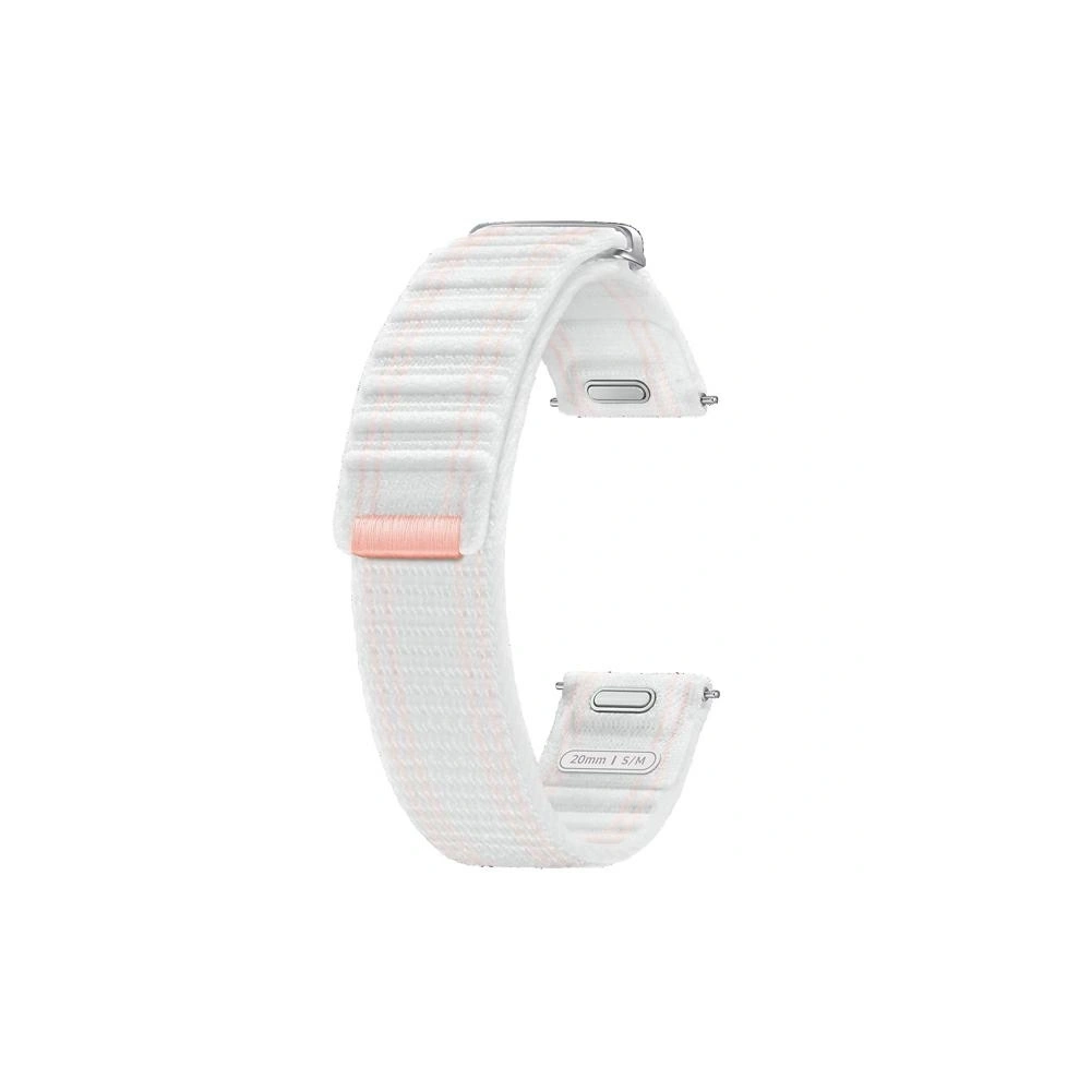 Wholesale Strap Samsung ET-SVL30SWEGEU Galaxy Watch7 / 6 / 5 / 4 20mm S/M Fabric Band pink-white/pink-white - SMG1175 - {ean13} - Hurt