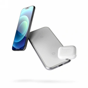 Hurtownia GSM - ZENS Dual Aluminium vezeték nélküli töltő 2x10W fehér - ZENS30 - {ean13} - Hurt