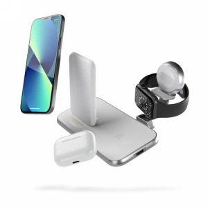Hurtownia GSM - ZENS Aluminium 4w1 Álló Vezeték nélküli Töltő 45W fehér - ZENS32 - {ean13} - Hurt