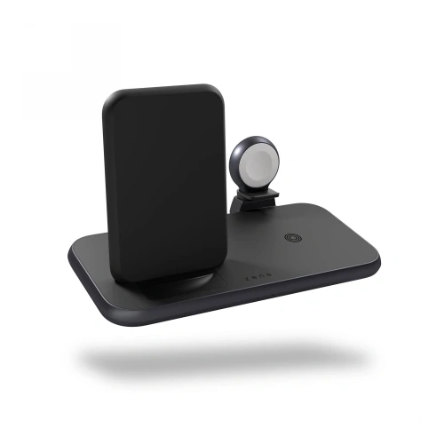 Stacja ładująca ZENS Aluminium 4w1 Stand Wireless Charger 45W black - Indukcyjne (bezprzewodowe) - Zens