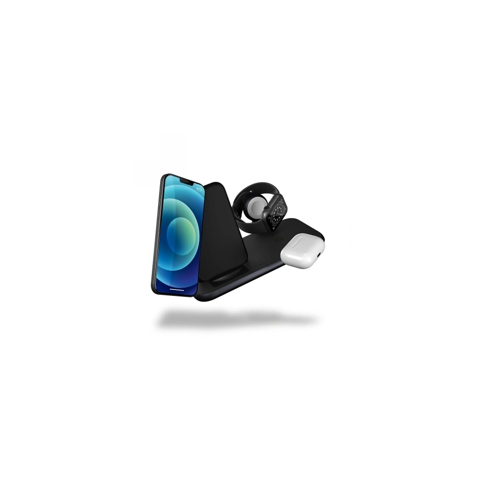 Wholesale ZENS Aluminum 4-in-1 Stand Wireless Charger 45W black - ZENS33 - {ean13} - Hurt