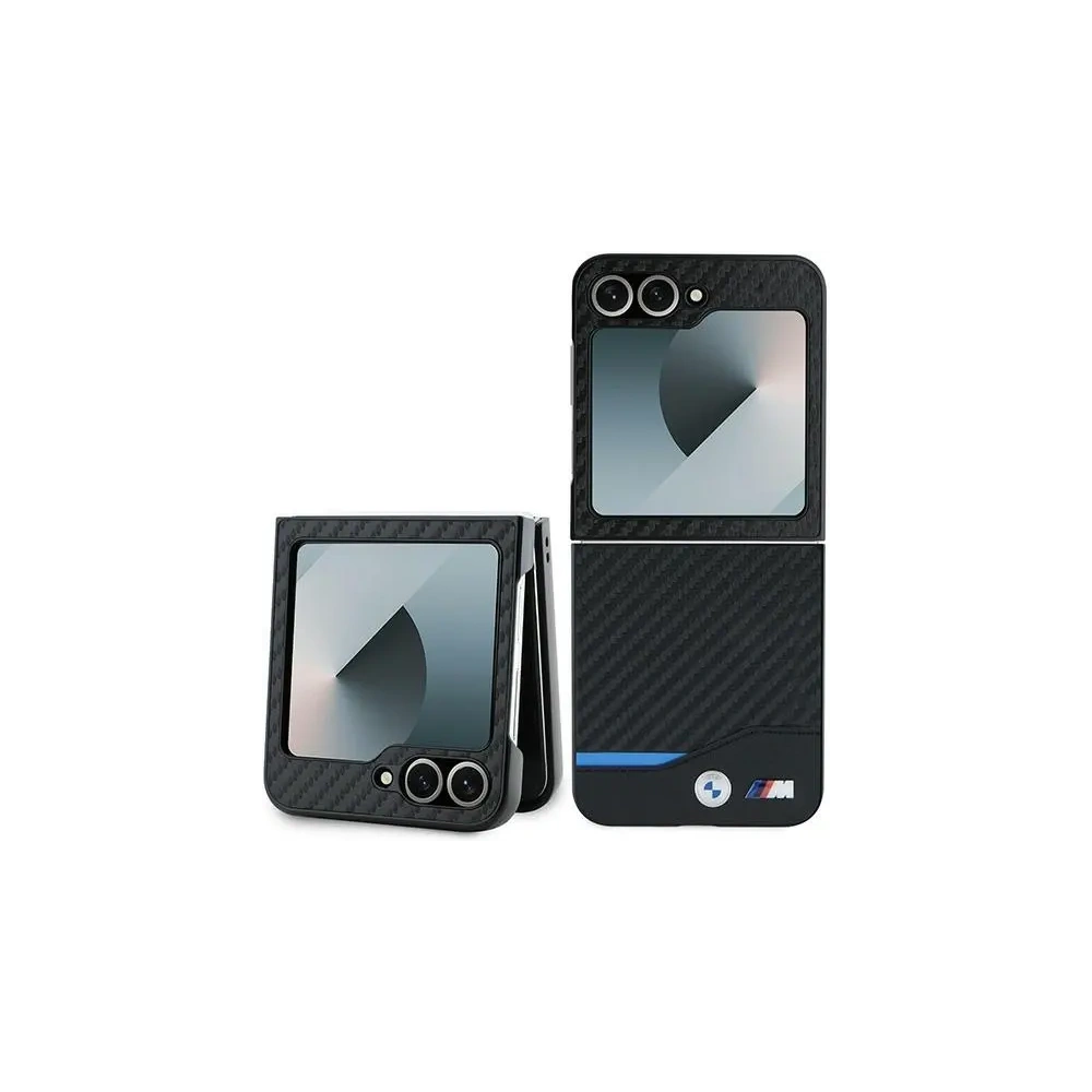 Hurtownia GSM - BMW Samsung Tasche BMHCZF622NBCK Galaxy Z Flip6 Hartschale Carbon Blue Line schwarz/schwarz - BMW682 - {ean13} - Hurt