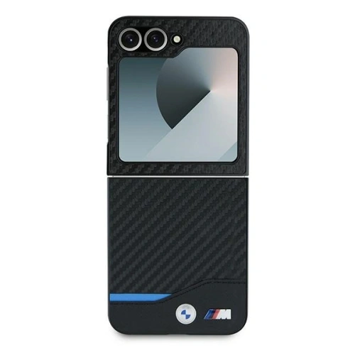 Etui BMW BMHCZF622NBCK Samsung Galaxy Z Flip6 hardcase Carbon Blue Line czarny/black - Galaxy Z Flip 6 - BMW