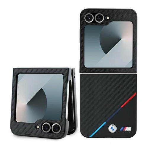 Etui BMW BMHCZF623PUDTK Samsung Galaxy Z Flip6 hardcase Carbon Tricolor czarny/black - Galaxy Z Flip 6 - BMW
