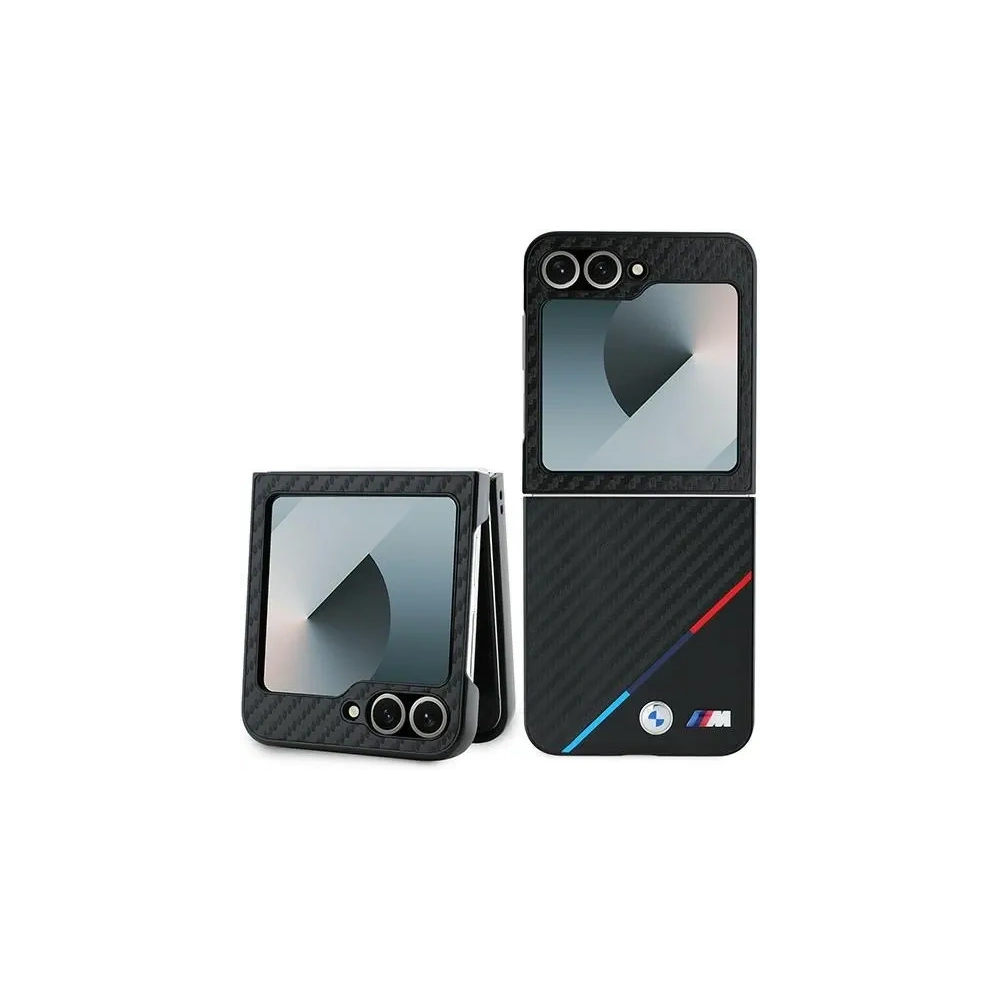 Hurtownia GSM - BMW Samsung Carcasă BMHCZF623PUDTK Galaxy Z Flip6 hardcase Carbon Tricolor negru/negru - BMW683 - {ean13} - Hurt