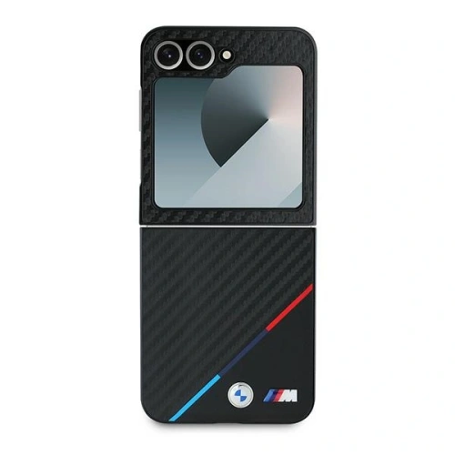 Etui BMW BMHCZF623PUDTK Samsung Galaxy Z Flip6 hardcase Carbon Tricolor czarny/black - Galaxy Z Flip 6 - BMW