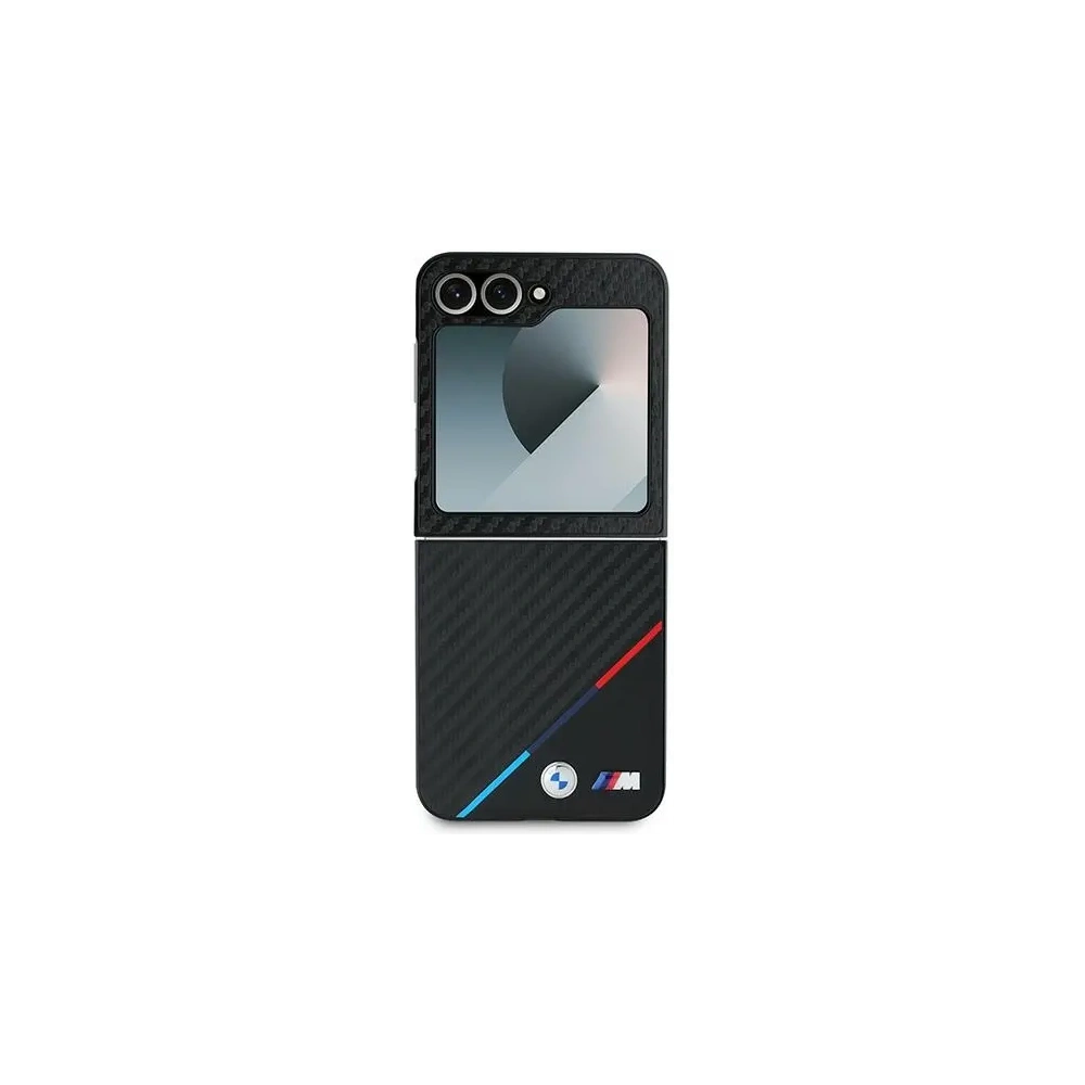 Hurtownia GSM - BMW Samsung Carcasă BMHCZF623PUDTK Galaxy Z Flip6 hardcase Carbon Tricolor negru/negru - BMW683 - {ean13} - Hurt