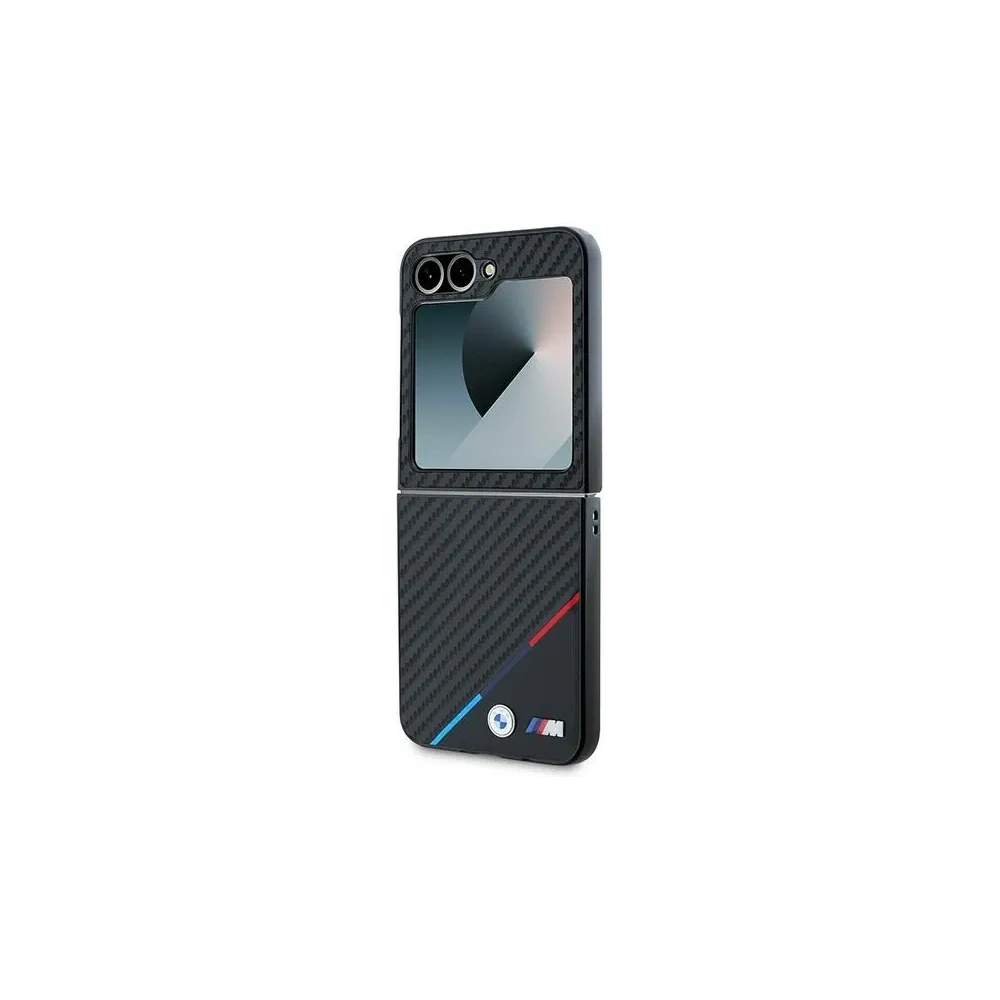 Hurtownia GSM - BMW Samsung Tasche BMHCZF623PUDTK Galaxy Z Flip6 Hartschalenkoffer Carbon Tricolor schwarz/schwarz - BMW683 - {ean13} - Hurt
