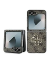 Case Guess GUHCZF64GMGBR Samsung Galaxy Z Flip6 Leather 4G Metal Logo brown/brown - Galaxy Z Flip 6 - Guess