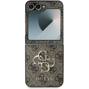 Hurtownia GSM - Guess Samsung Tasche GUHCZF64GMGBR Galaxy Z Flip6 Leder 4G Metall Logo braun/braun - GUE3434 - {ean13} - Hurt
