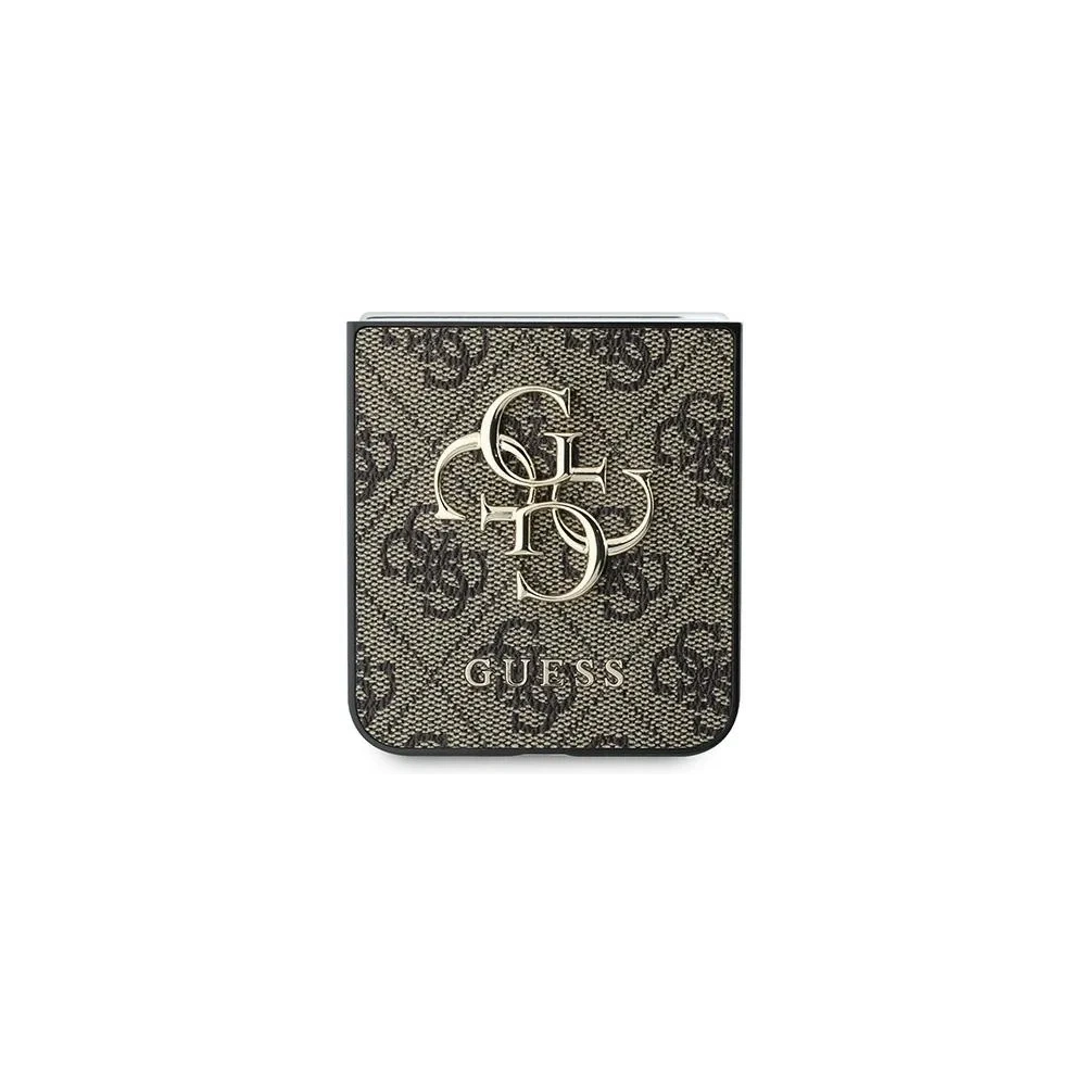 Wholesale Case Guess GUHCZF64GMGBR Samsung Galaxy Z Flip6 Leather 4G Metal Logo brown/brown - GUE3434 - {ean13} - Hurt