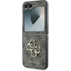 Hurtownia GSM - Etui Guess GUHCZF64GMGBR Samsung Galaxy Z Flip6 Leather 4G Metal Logo brązowy/brown - GUE3434 - {ean13} - Hurt