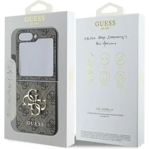Hurtownia GSM - Etui Guess GUHCZF64GMGBR Samsung Galaxy Z Flip6 Bőr 4G Fém Logó barna/brown - GUE3434 - {ean13} - Hurt