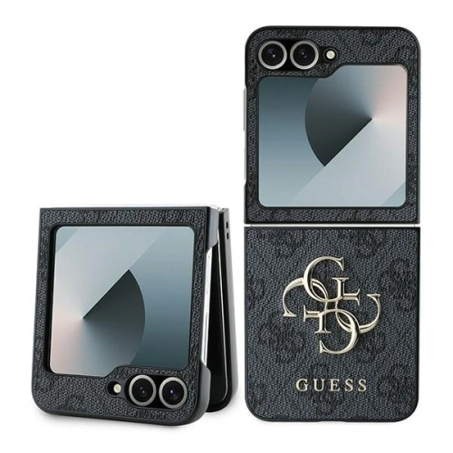 Etui Guess GUHCZF64GMGGR Samsung Galaxy Z Flip6 Leather 4G Metal Logo czarny/black - Galaxy Z Flip 6 - Guess