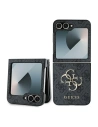 Etui Guess GUHCZF64GMGGR Samsung Galaxy Z Flip6 kůže 4G kovové logo černá/black