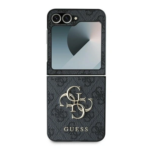 Etui Guess GUHCZF64GMGGR Samsung Galaxy Z Flip6 Leather 4G Metal Logo czarny/black - Galaxy Z Flip 6 - Guess