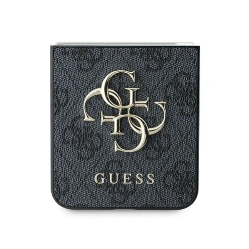 Etui Guess GUHCZF64GMGGR Samsung Galaxy Z Flip6 Leather 4G Metal Logo czarny/black - Galaxy Z Flip 6 - Guess