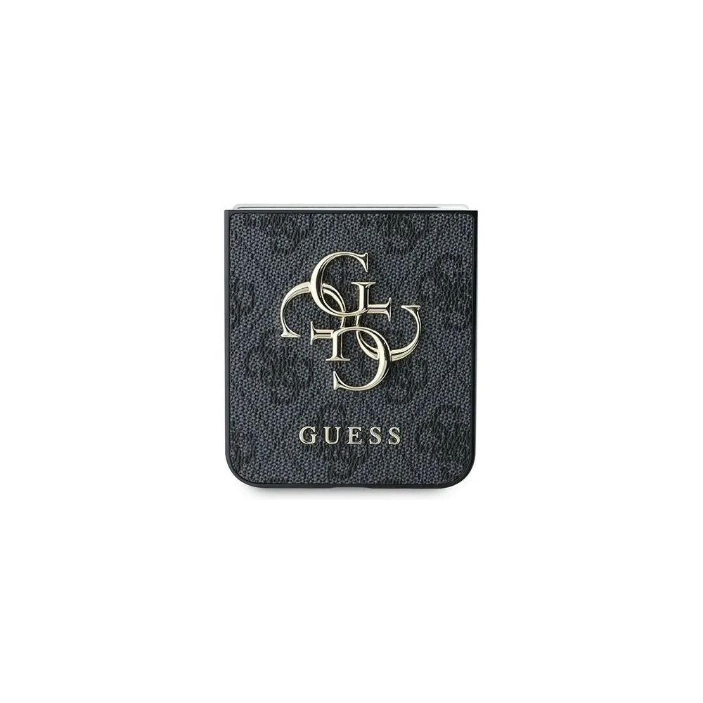 Wholesale Case Guess GUHCZF64GMGGR Samsung Galaxy Z Flip6 Leather 4G Metal Logo black/black - GUE3435 - {ean13} - Hurt