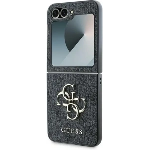 Hurtownia GSM - Etui Guess GUHCZF64GMGGR Samsung Galaxy Z Flip6 Bőr 4G Fém Logó fekete/black - GUE3435 - {ean13} - Hurt