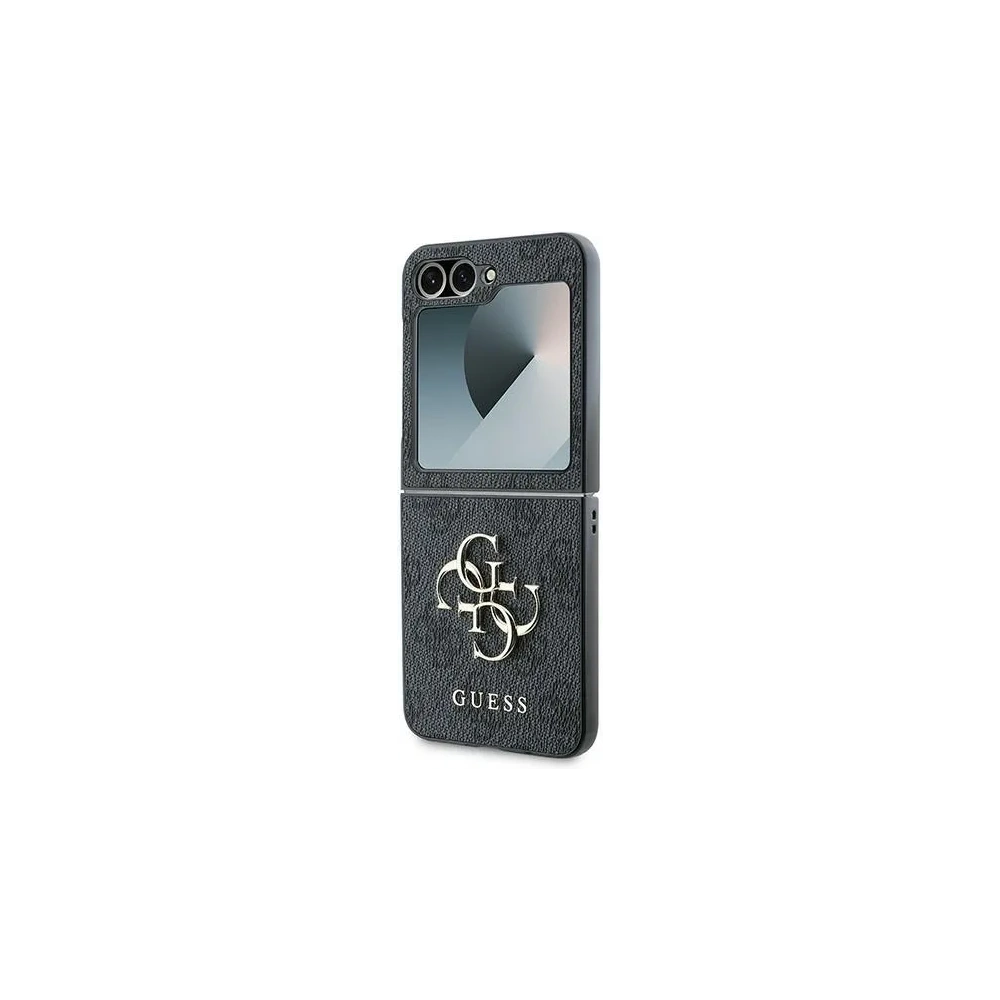 Wholesale Case Guess GUHCZF64GMGGR Samsung Galaxy Z Flip6 Leather 4G Metal Logo black/black - GUE3435 - {ean13} - Hurt