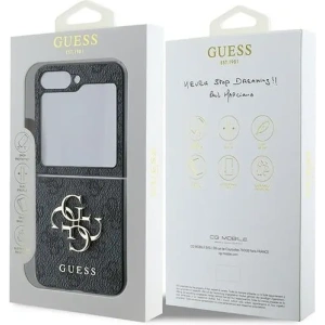 Hurtownia GSM - Etui Guess GUHCZF64GMGGR Samsung Galaxy Z Flip6 Bőr 4G Fém Logó fekete/black - GUE3435 - {ean13} - Hurt