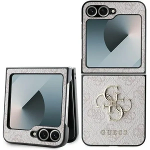 Hurtownia GSM - Guess Samsung Tasche GUHCZF64GMGPI Galaxy Z Flip6 Leder 4G Metall Logo rosa/rosa - GUE3436 - {ean13} - Hurt