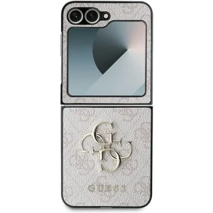 Hurtownia GSM - Guess Samsung Husă GUHCZF64GMGPI Galaxy Z Flip6 Leather 4G Metal Logo roz/roz - GUE3436 - {ean13} - Hurt