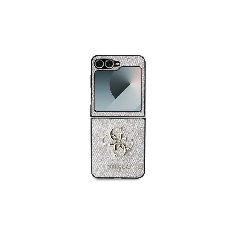 Wholesale Case Guess GUHCZF64GMGPI Samsung Galaxy Z Flip6 Leather 4G Metal Logo pink/pink - GUE3436 - {ean13} - Hurt