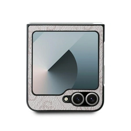 Etui Guess GUHCZF64GMGPI Samsung Galaxy Z Flip6 Leather 4G Metal Logo różowy/pink - Galaxy Z Flip 6 - Guess