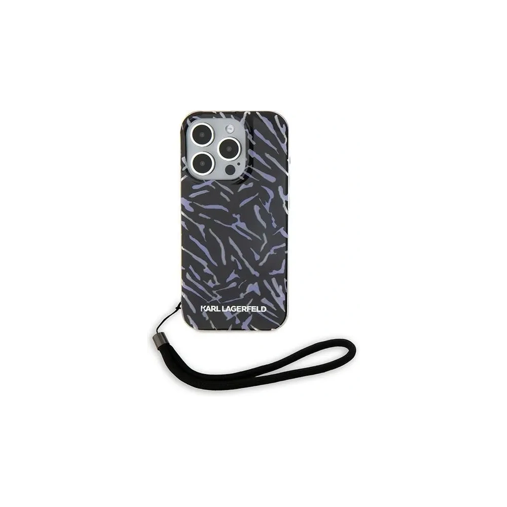 Hurtownia GSM - Karl Lagerfeld Apple Husă KLHCP15XHZBPKCCU iPhone 15 Pro Max Zebra cu cablu violet/violet - KLD2129 - {ean13} - Hurt