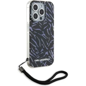 Hurtownia GSM - Karl Lagerfeld Apple Tasche KLHCP15XHZBPKCCU iPhone 15 Pro Max Zebra mit Kordel lila/violett - KLD2129 - {ean13} - Hurt