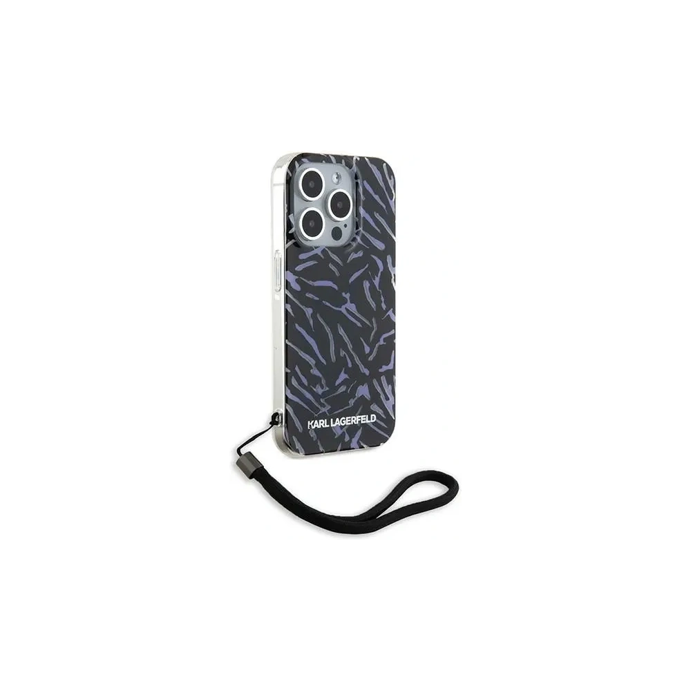 Hurtownia GSM - Karl Lagerfeld Apple Husă KLHCP15XHZBPKCCU iPhone 15 Pro Max Zebra cu cablu violet/violet - KLD2129 - {ean13} - Hurt