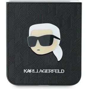 Hurtownia GSM - Etui Karl Lagerfeld KLHCZF6PGKSKIHK Samsung Galaxy Z Flip6 Saffiano Monogram fekete/black - KLD2130 - {ean13} - Hurt