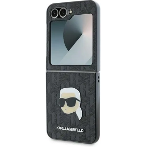Hurtownia GSM - Etui Karl Lagerfeld KLHCZF6PGKSKIHK Samsung Galaxy Z Flip6 Saffiano Monogram fekete/black - KLD2130 - {ean13} - Hurt