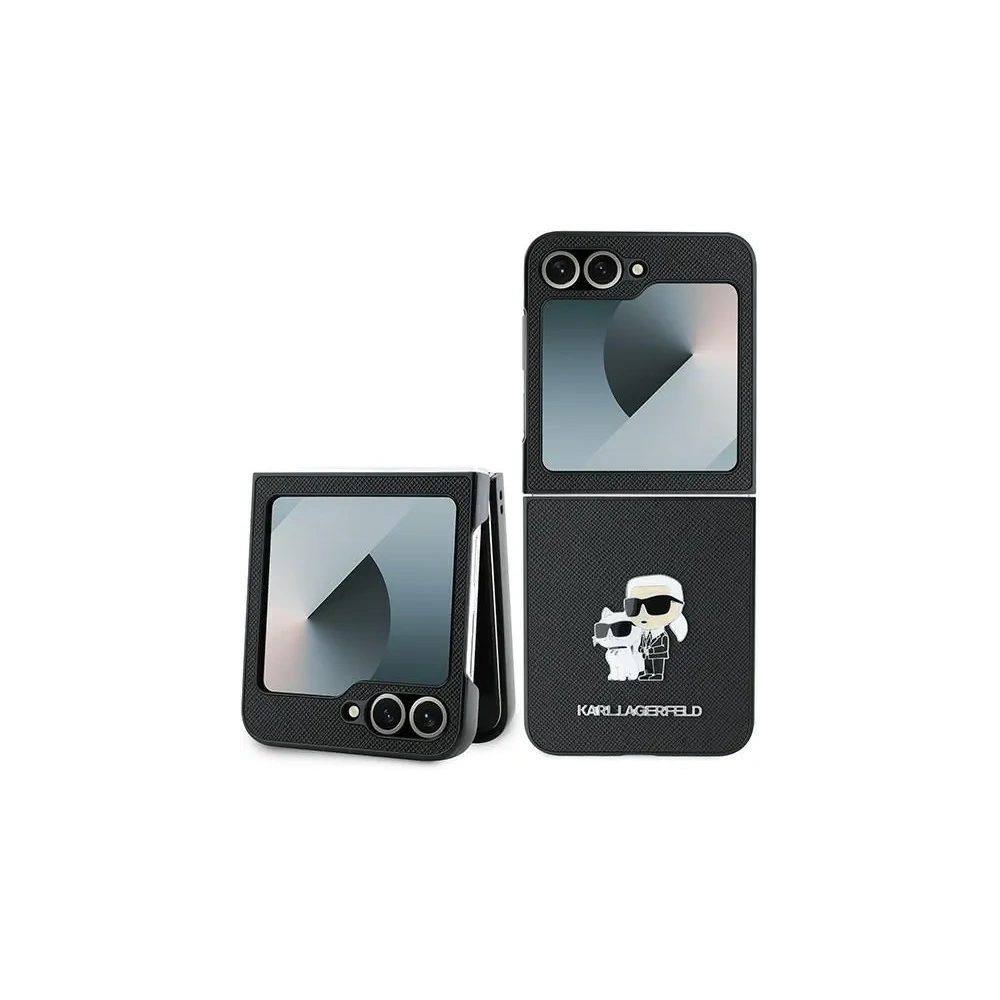 Hurtownia GSM - Karl Lagerfeld Samsung Tasche KLHCZF6SAPKCNPK Galaxy Z Flip6 Saffiano Metall Pin schwarz/schwarz - KLD2131 - {ean13} - Hurt
