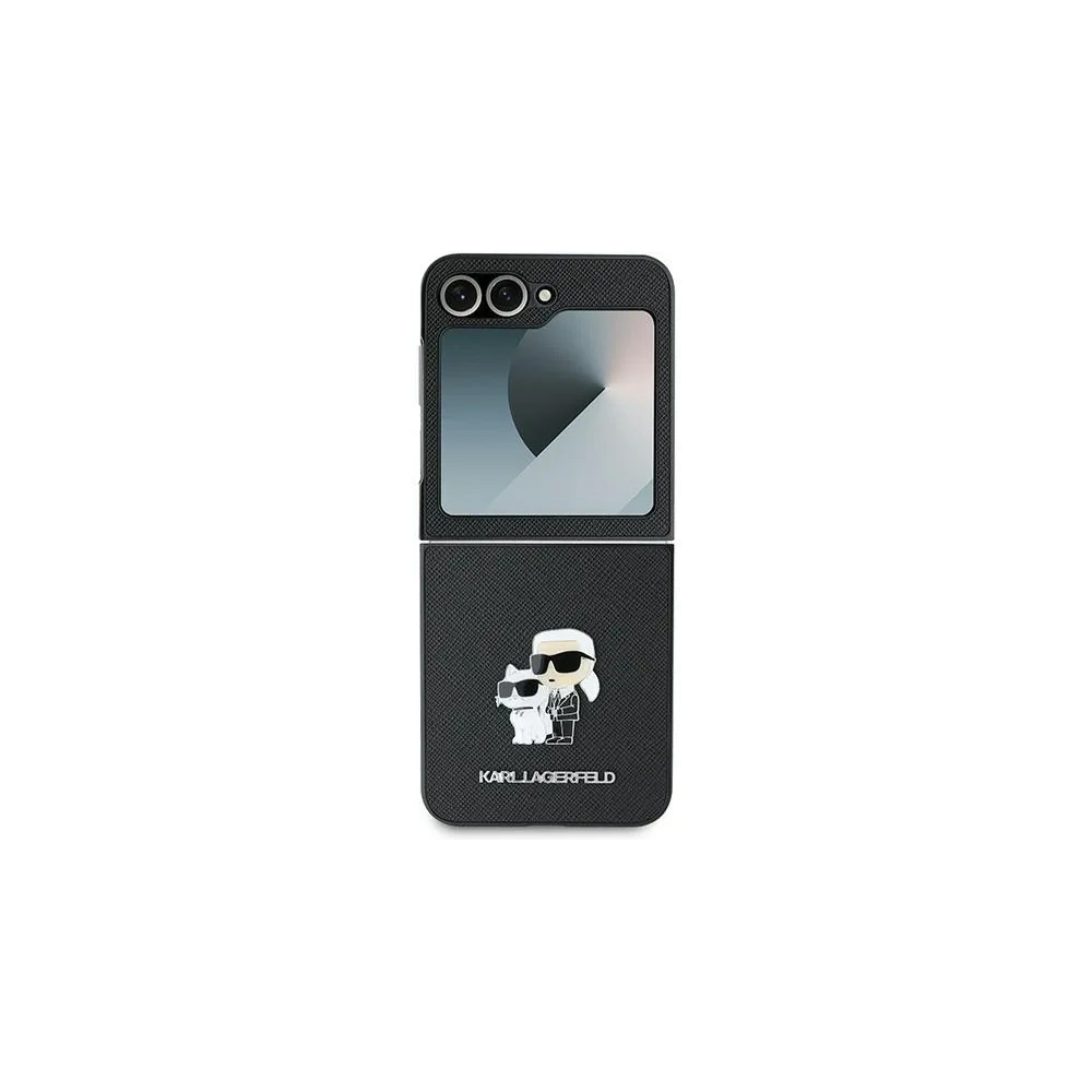 Hurtownia GSM - Karl Lagerfeld Samsung Tasche KLHCZF6SAPKCNPK Galaxy Z Flip6 Saffiano Metall Pin schwarz/schwarz - KLD2131 - {ean13} - Hurt
