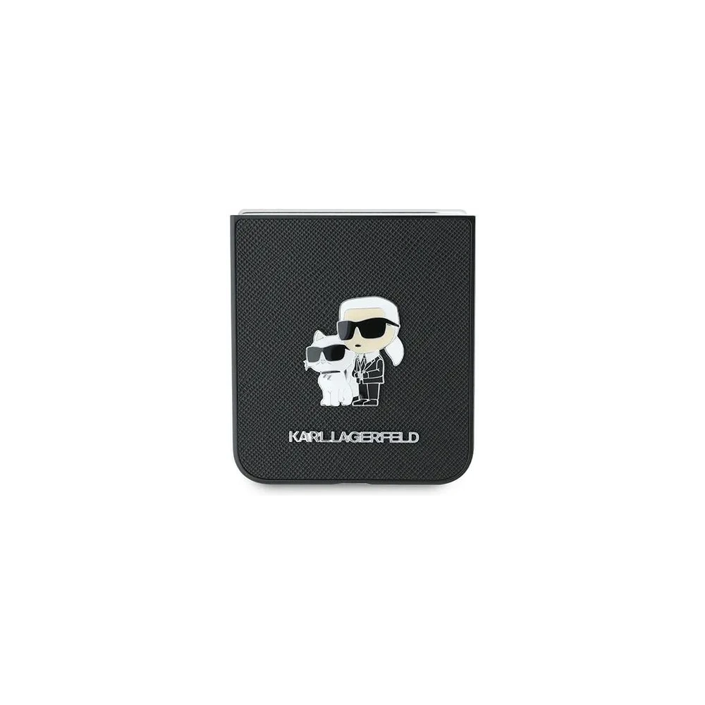 Hurtownia GSM - Karl Lagerfeld Samsung Tasche KLHCZF6SAPKCNPK Galaxy Z Flip6 Saffiano Metall Pin schwarz/schwarz - KLD2131 - {ean13} - Hurt
