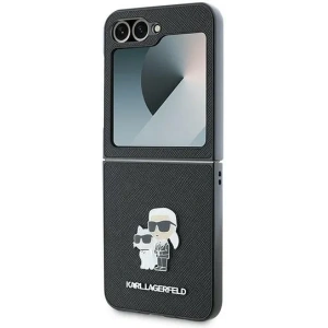 Hurtownia GSM - Etui Karl Lagerfeld KLHCZF6SAPKCNPK Samsung Galaxy Z Flip6 Saffiano Metal Pin fekete/black - KLD2131 - {ean13} - Hurt