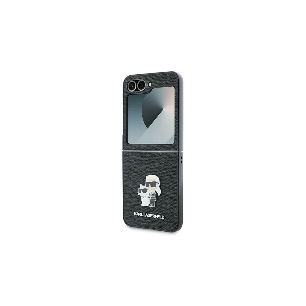 Hurtownia GSM - Karl Lagerfeld Samsung Tasche KLHCZF6SAPKCNPK Galaxy Z Flip6 Saffiano Metall Pin schwarz/schwarz - KLD2131 - {ean13} - Hurt