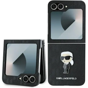 Hurtownia GSM - Karl Lagerfeld Samsung Tasche KLHCZF6SAPKINPK Galaxy Z Flip6 Saffiano Monogram Iconik Pin schwarz/schwarz - KLD2132 - {ean13} - Hurt