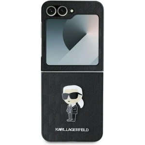 Hurtownia GSM - Karl Lagerfeld Samsung Tasche KLHCZF6SAPKINPK Galaxy Z Flip6 Saffiano Monogram Iconik Pin schwarz/schwarz - KLD2132 - {ean13} - Hurt